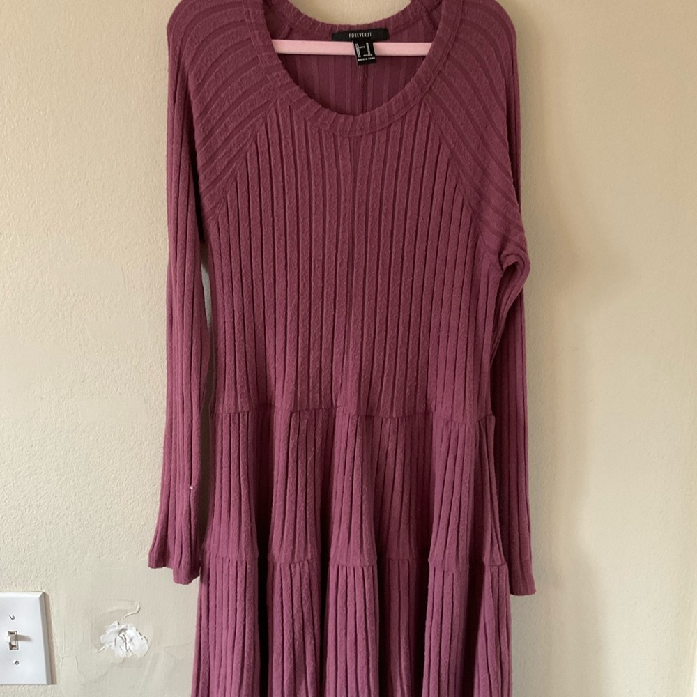 Burgundy/Purple babydoll dress